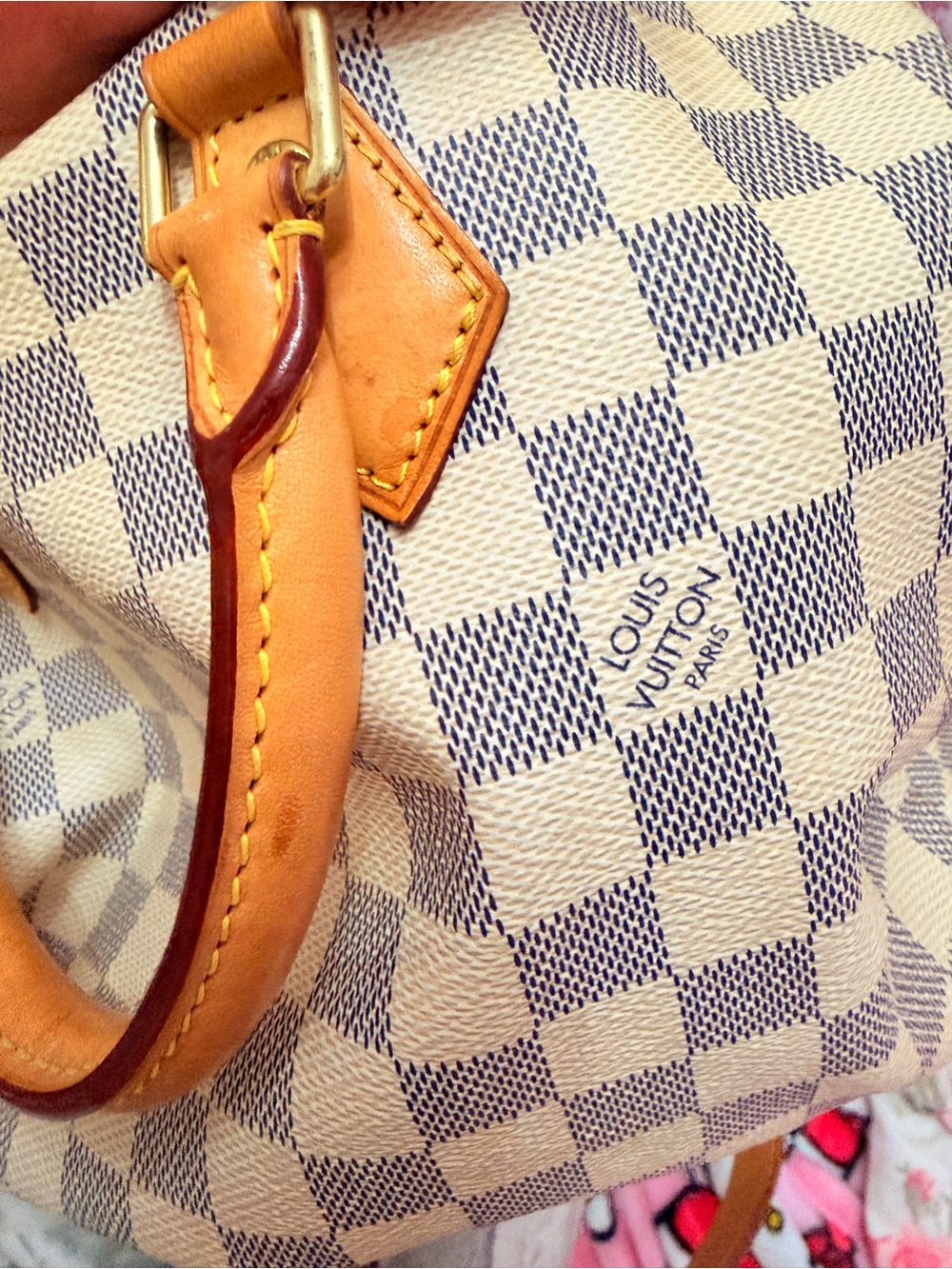 Authentic Louis Vuitton Speedy 30 Damier Azur - Picture 6 of 7